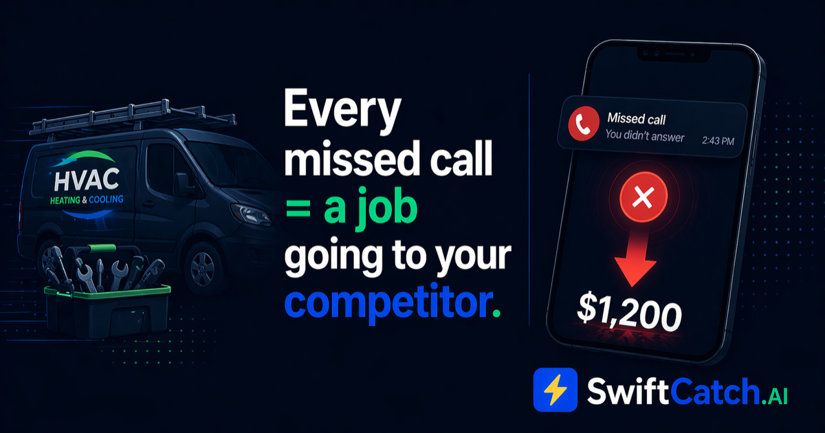 HVAC missed call cost